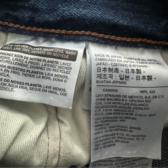 [LEVI’S] 501 White Cone Selvedge Blue Straight Jeans with Vintage Wash - Picture 7 of 11